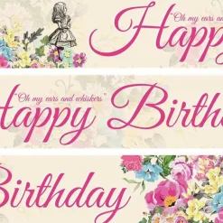 Truly Alice Paper Banners - 1M (3Pk)<Party Delights Hot