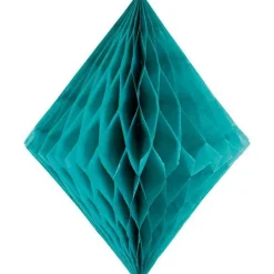Turquiose Honeycomb Diamond Decoration - 30Cm<Party Delights Outlet