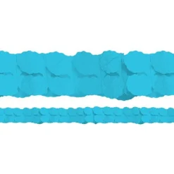 Turquoise Paper Garland Decoration - 3.7M<Party Delights Online