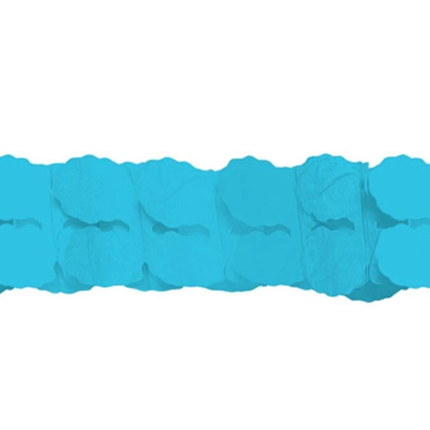 Turquoise Paper Garland Decoration - 3.7M<Party Delights Online