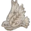 Party Delights Hanging Decorations<Turtle Dove Velvet Embroidered Tree Decoration