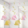 Unicorn Sparkle Hanging Swirls - 39" (5Pk)<Party Delights Online