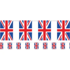 Union Jack Plastic Flag Bunting - 10M<Party Delights
