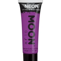 Uv Neon Face & Body Paint - Purple 12Ml<Party Delights