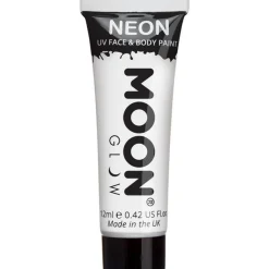 Uv Neon Face & Body Paint - White 12Ml<Party Delights