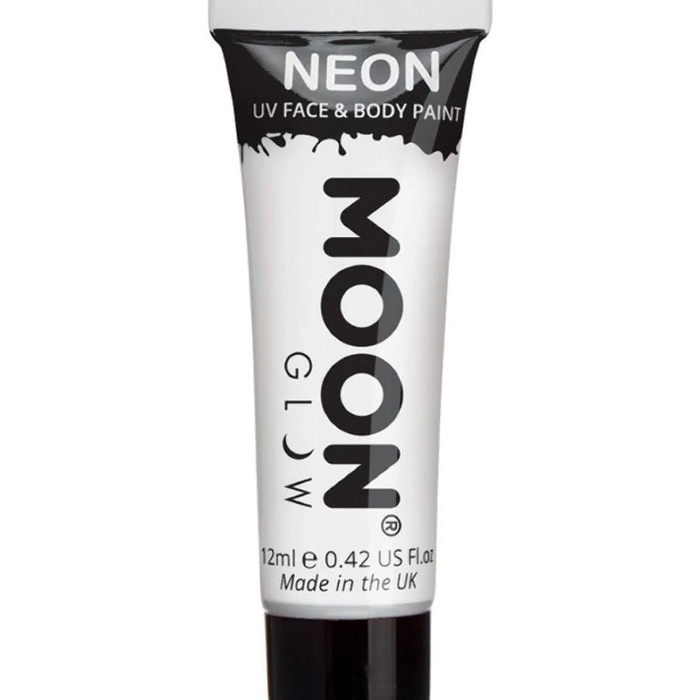 Uv Neon Face & Body Paint - White 12Ml<Party Delights