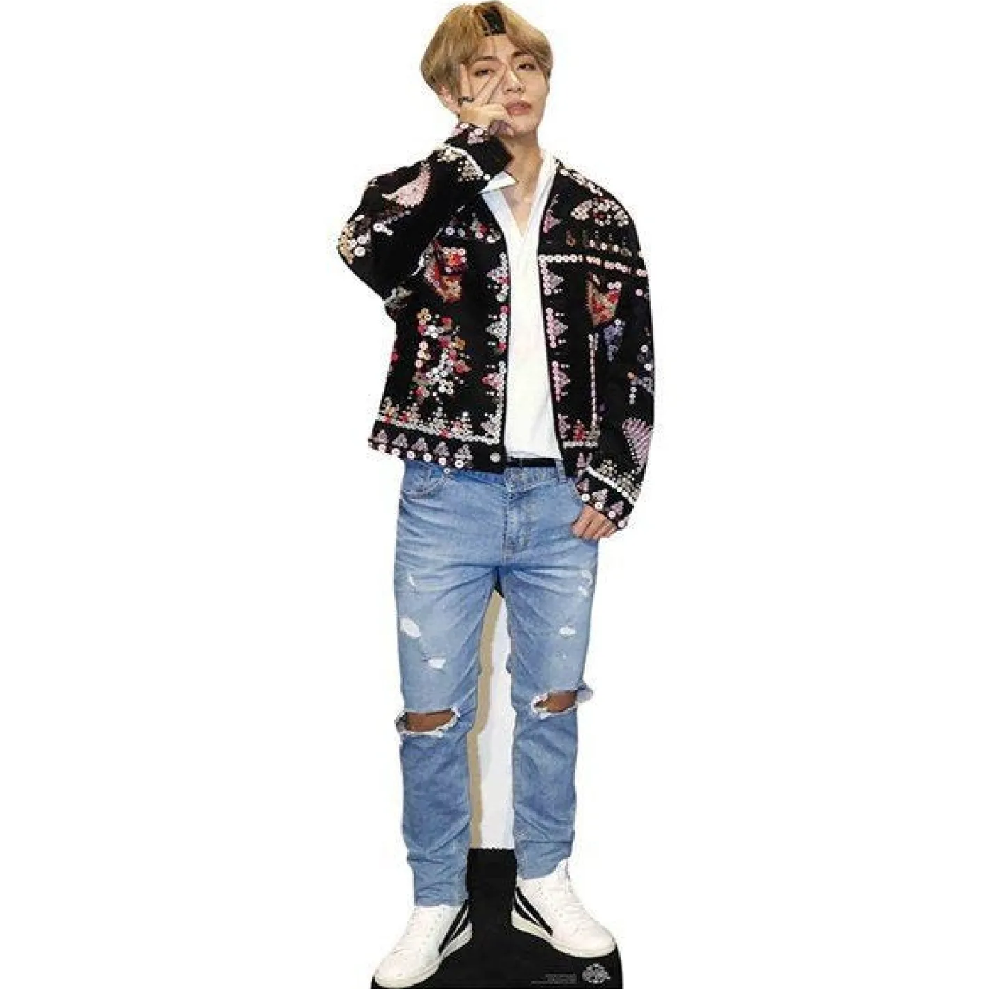 V (Kim Tae-Hyung) Bts Cardboard Cutout - 90Cm X 29Cm<Party Delights Clearance