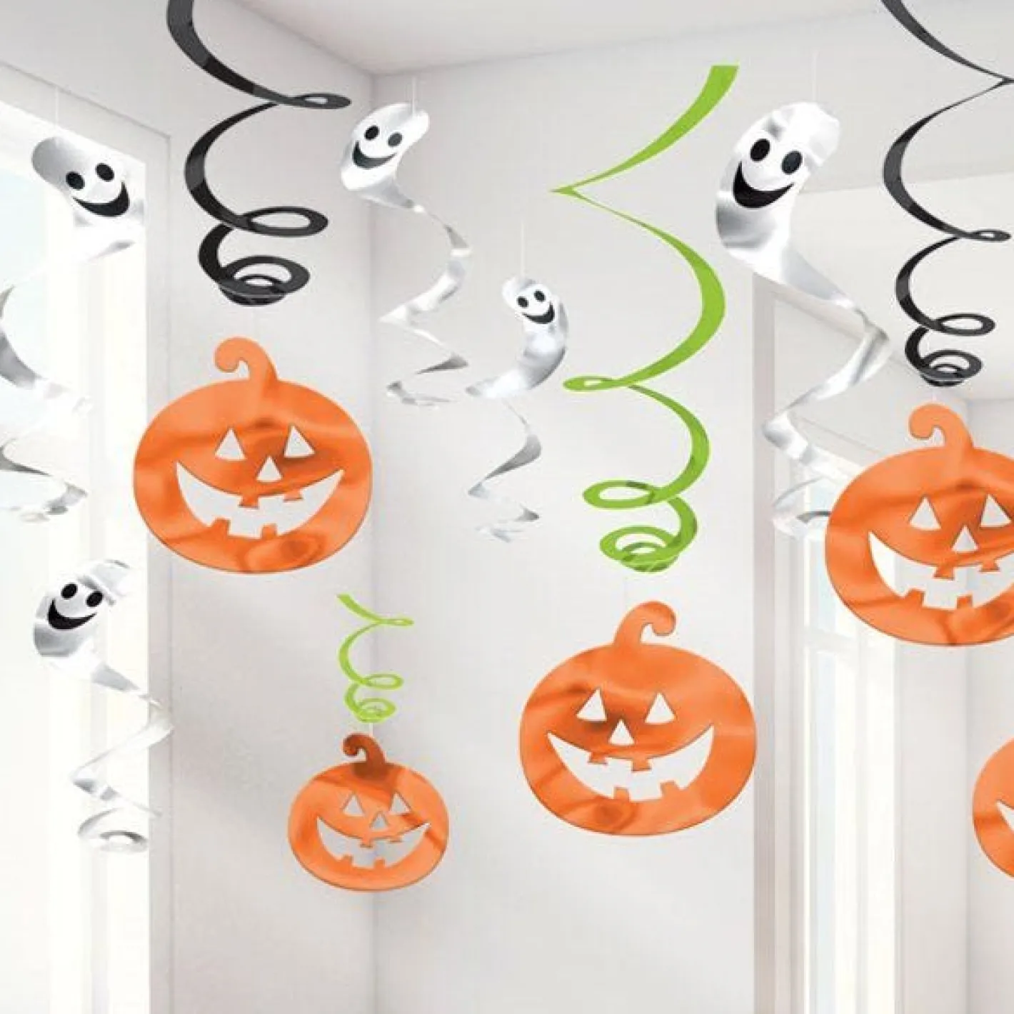 Value Halloween Family Friendly Swirls - 60Cm (12Pk)<Party Delights Outlet