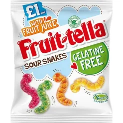 Vegan Approved Fruitella Sour Snakes - 100G<Party Delights