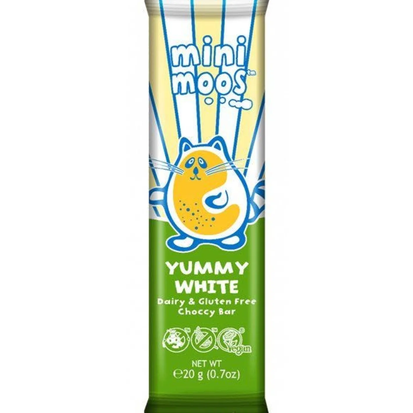 Vegan Mini Moo's Organic Yummy White Bar - 20G<Party Delights Sale