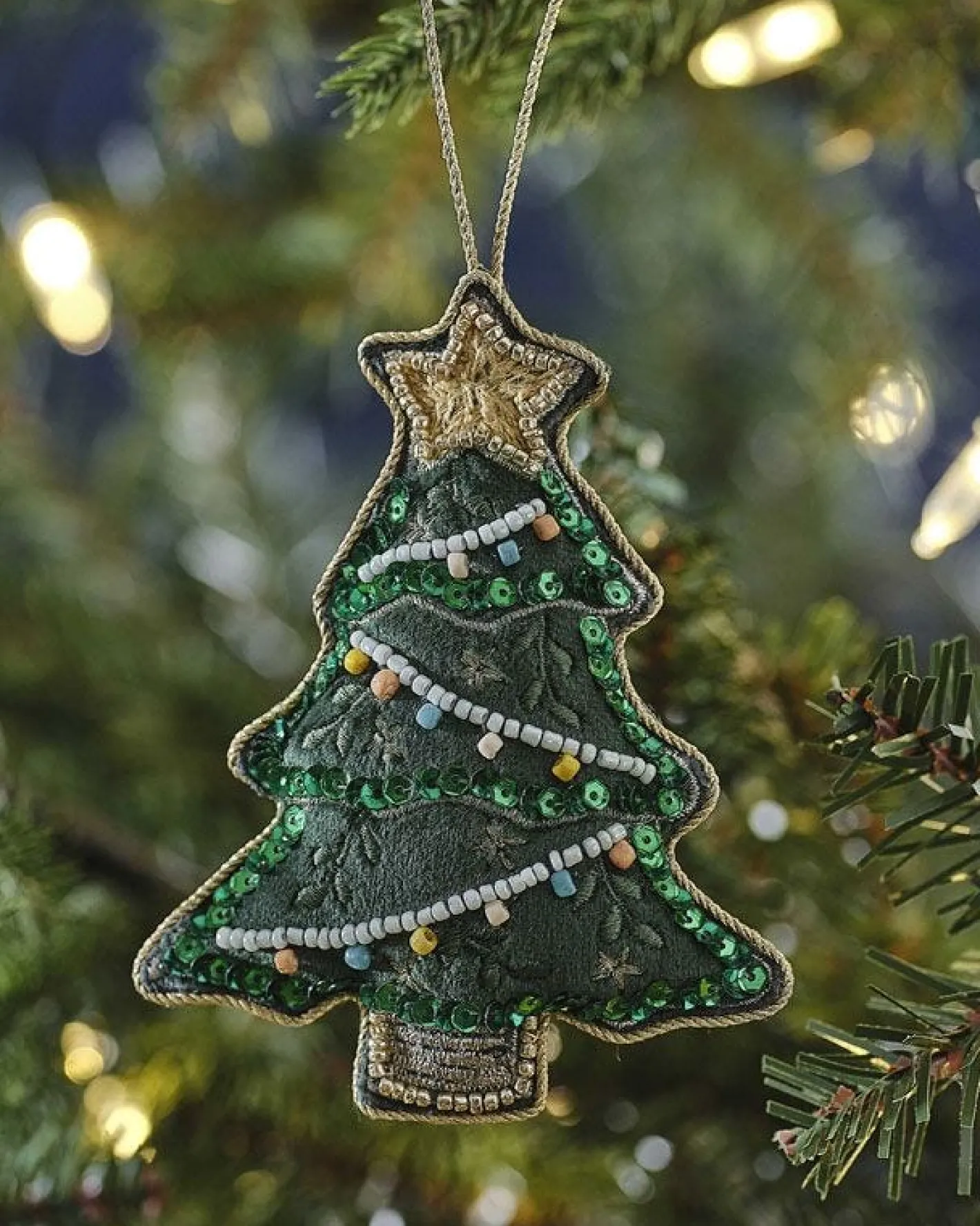 Party Delights Hanging Decorations<Velvet Embroidered Tree Decoration