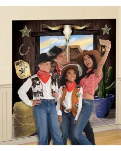 Western Party Selfie Scene Setter -1.65M X 1.65M<Party Delights Hot