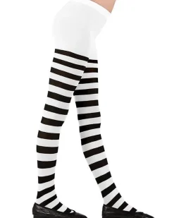 Party Delights Witches<White & Black Tights - Child 1-3 Years