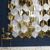 White & Gold Fringe Tassle Backdrop - 2M<Party Delights Best