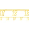 White & Gold Sparkle 18Th Bunting - 2.5M<Party Delights Best