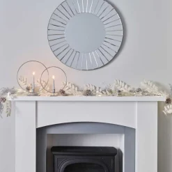 White & Silver Berry Foliage Garland - 1.8M<Party Delights