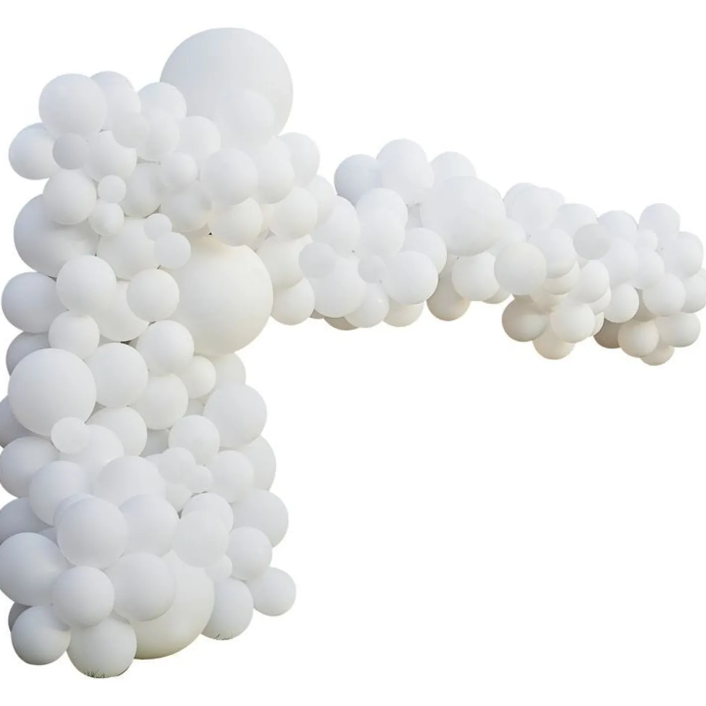 White Balloon Arch - 200 Balloons<Party Delights