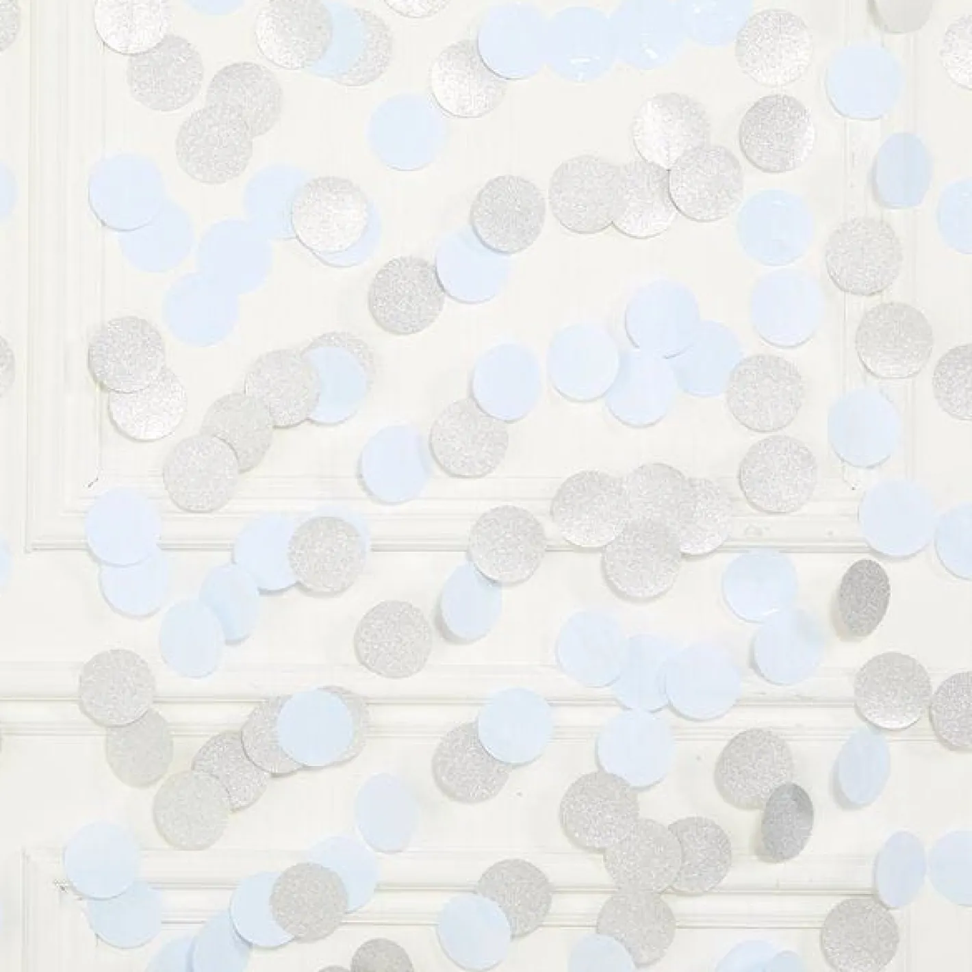 White Glitter Hanging String Decorations - 2.1M (6Pk)<Party Delights Discount
