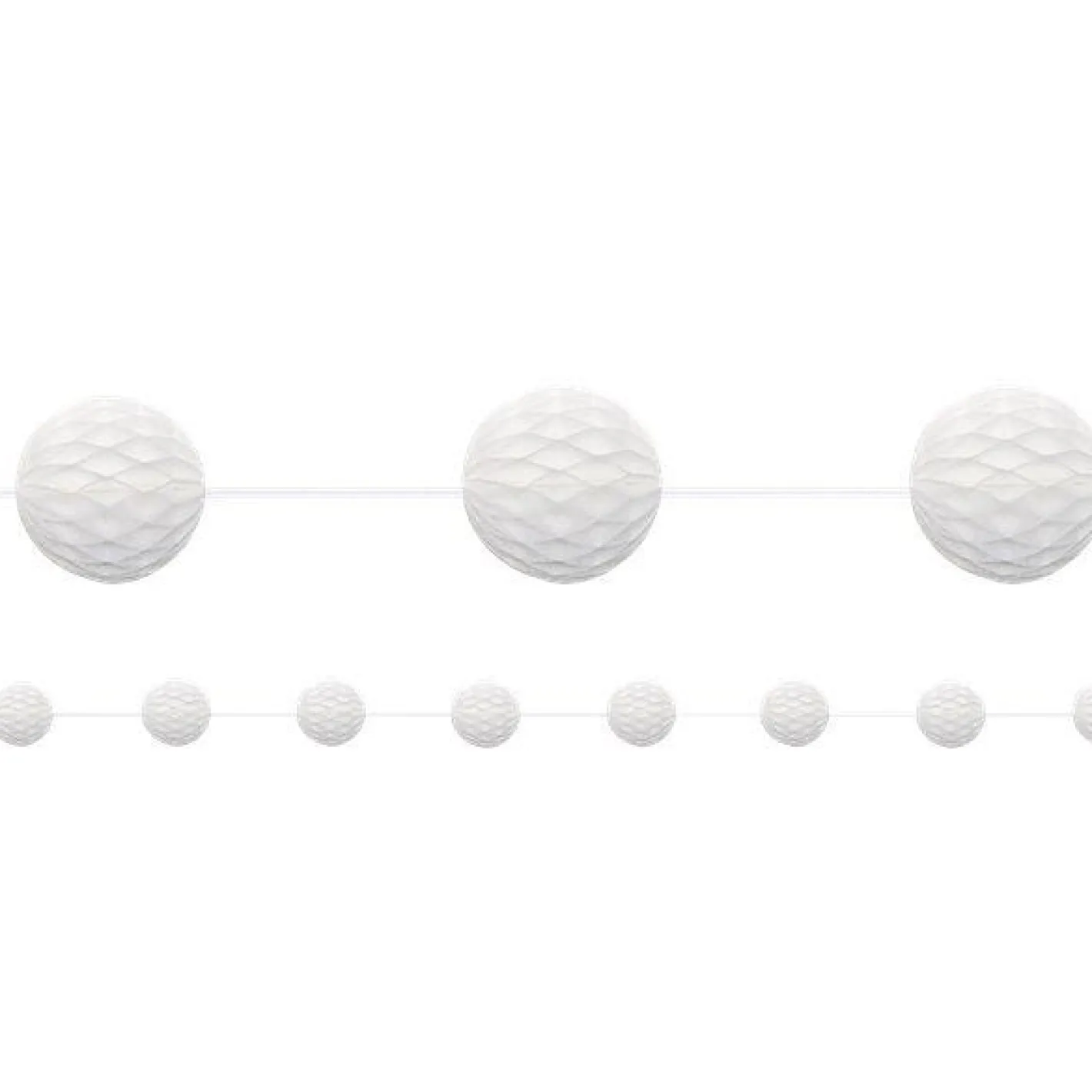 White Honeycomb Garland Decoration - 2.1M<Party Delights