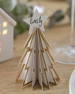 Party Delights Tableware<White Honeycomb Tree Place Card Holder
