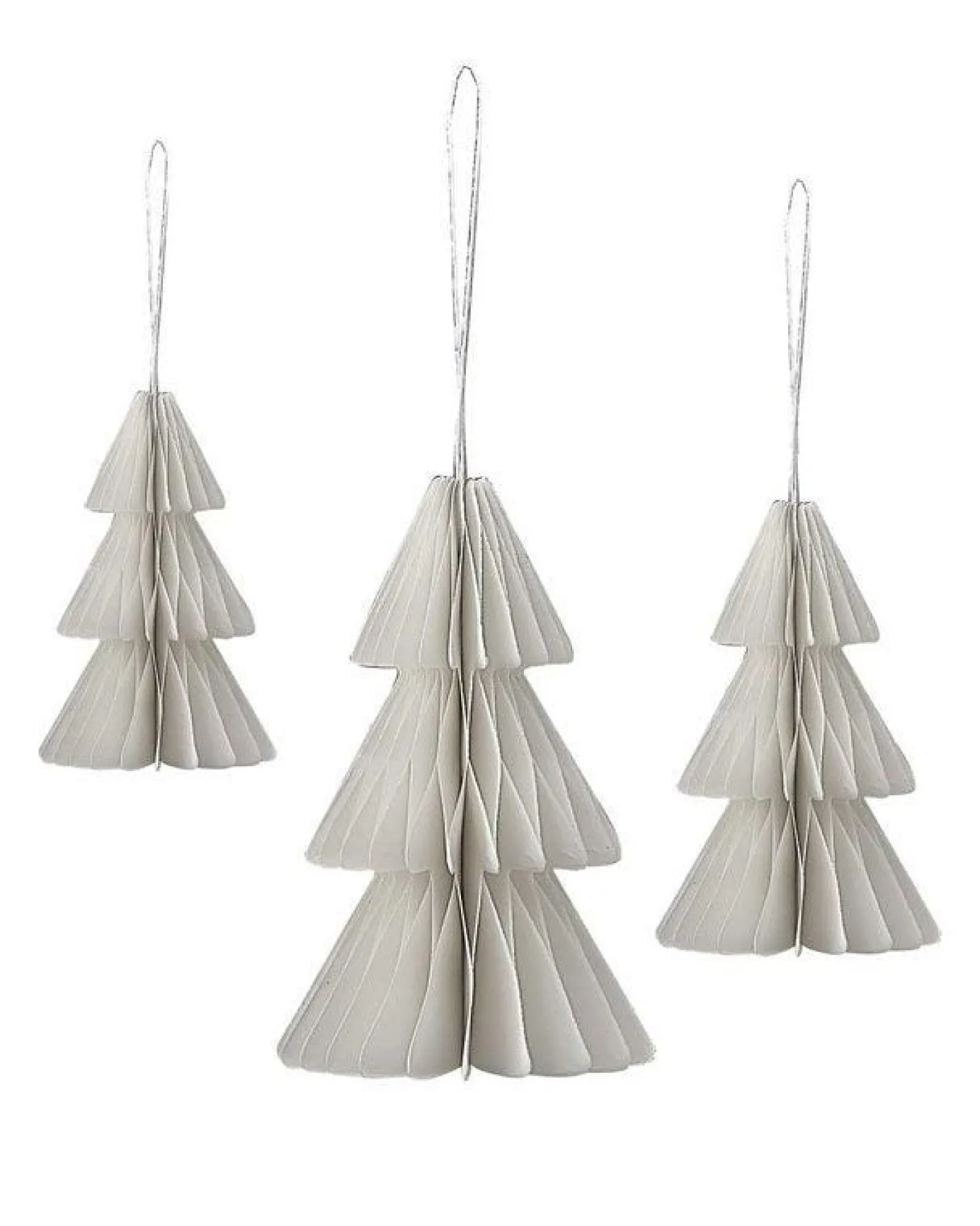 Party Delights Hanging Decorations<White Honeycomb Trees Hanging Decorations (3Pk)