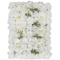 White Rose Flower Wall Backdrop Tile - 60Cm X 40Cm<Party Delights Discount