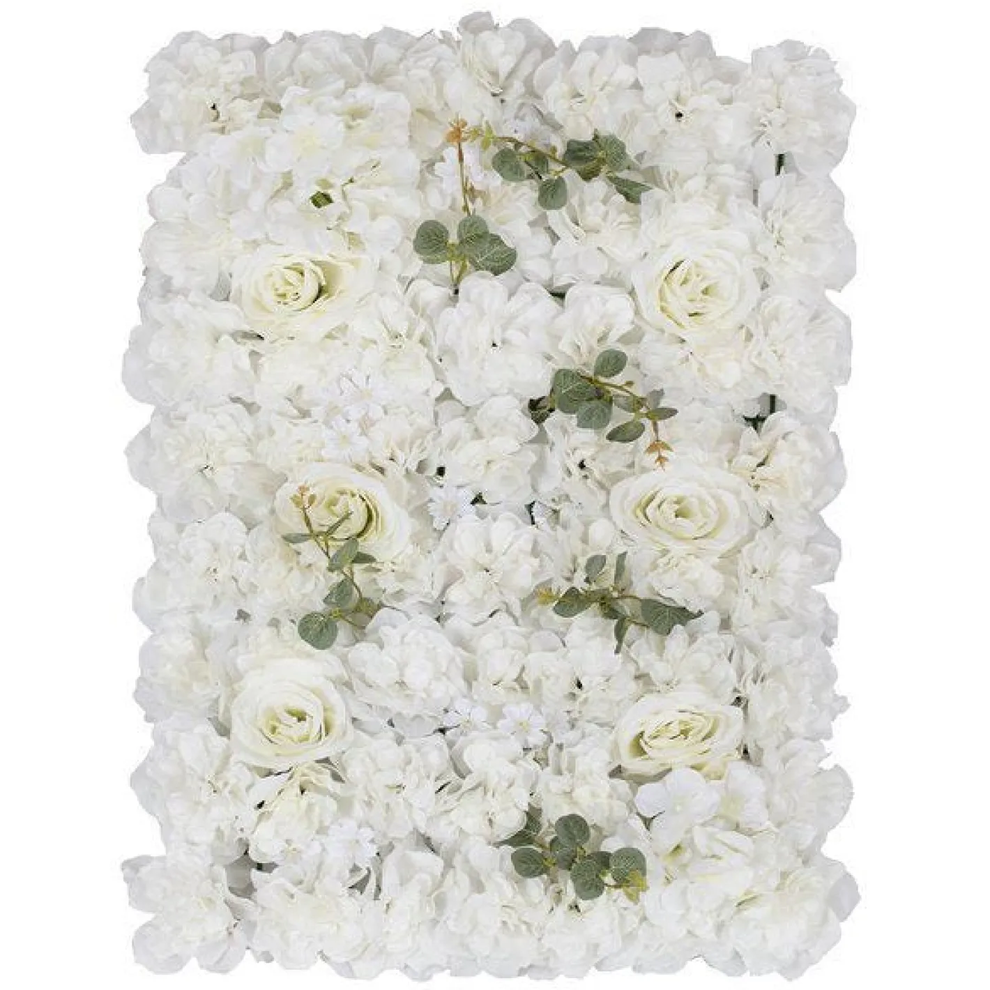 White Rose Flower Wall Backdrop Tile - 60Cm X 40Cm<Party Delights Discount