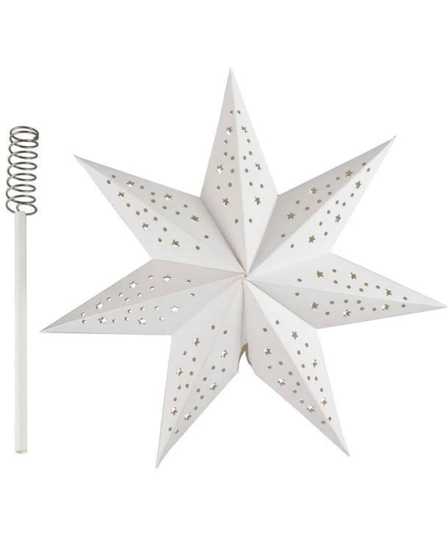 Party Delights Hanging Decorations<White Star Tree Topper