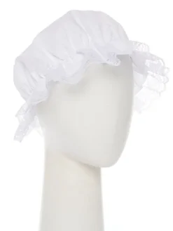 White Victorian Mop Hat<Party Delights Sale