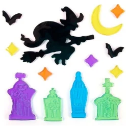 Party Delights Window & Door Decorations<Witch & Tombstone Gel Window Cling
