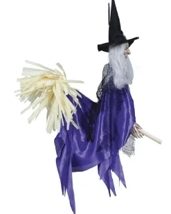 Party Delights Props<Witch With Broom - 60Cm