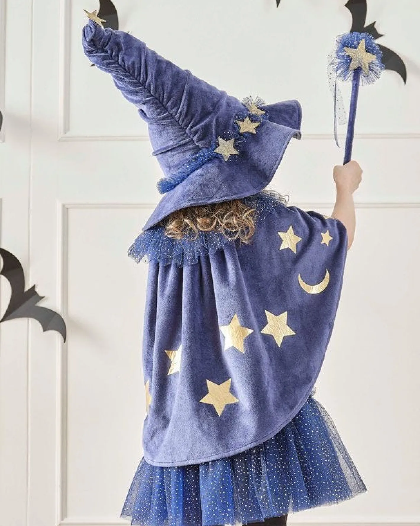 Party Delights Costume Accessories<Wizardess Navy Cape