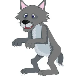 Wolf Little Red Riding Hood Fairy Tales Cardboard Cutout - 89Cm X 61Cm<Party Delights Outlet