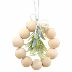 Party Delights Hanging Decorations<Wooden Beads & Foliage Tree Decorations (4Pk)