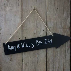 Wooden Chalkboard Arrow Sign - 50Cm<Party Delights Best
