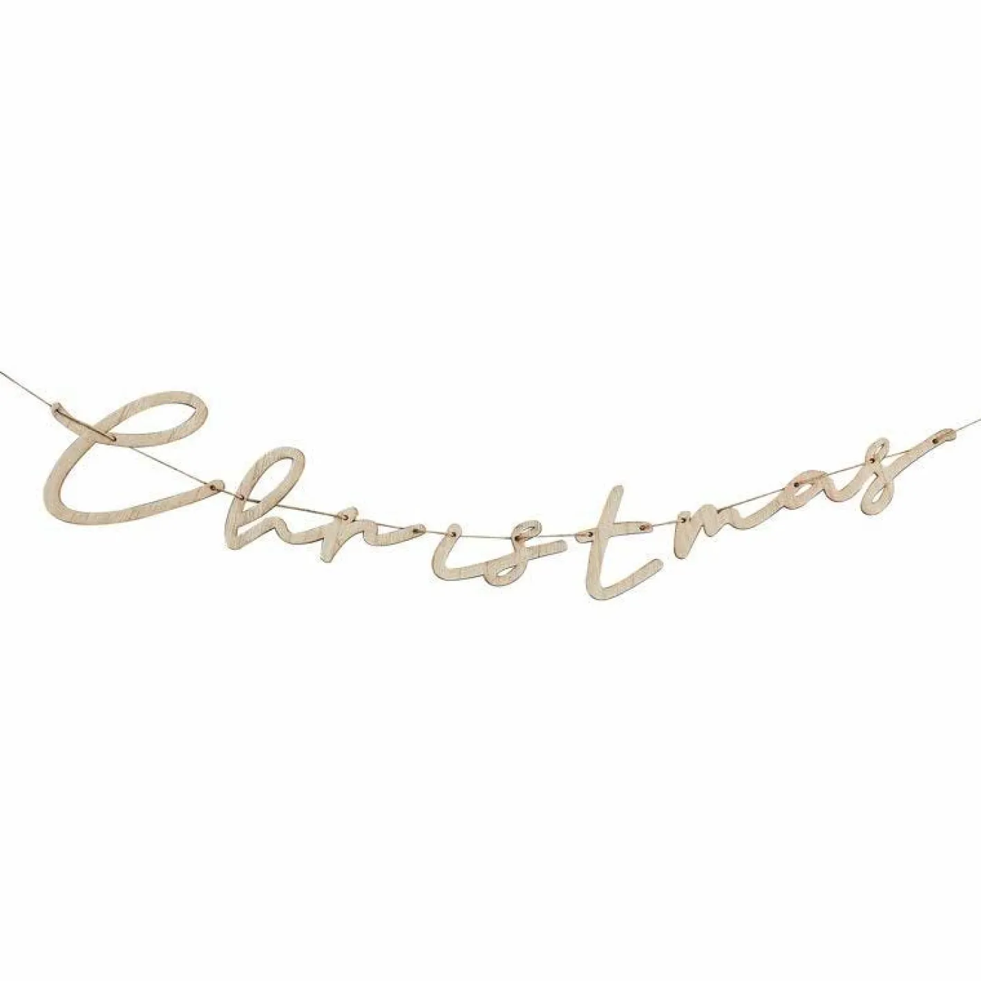 Party Delights Hanging Decorations<Wooden 'Christmas' Banner - 1.5M