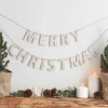 Party Delights Hanging Decorations<Wooden Merry Christmas Banner - 1.5M