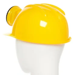 Yellow Construction Helmet With Light<Party Delights