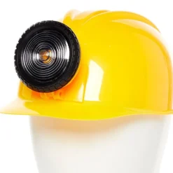 Yellow Construction Helmet With Light<Party Delights