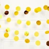 Yellow Glitter Hanging String Decorations - 2.1M (6Pk)<Party Delights Clearance