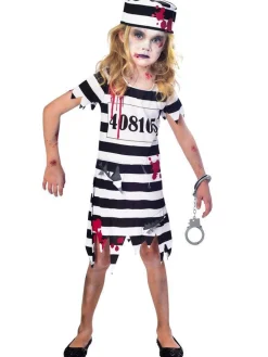 Kids' Party Delights Kids'<Zombie Convict Girl - Child Costume