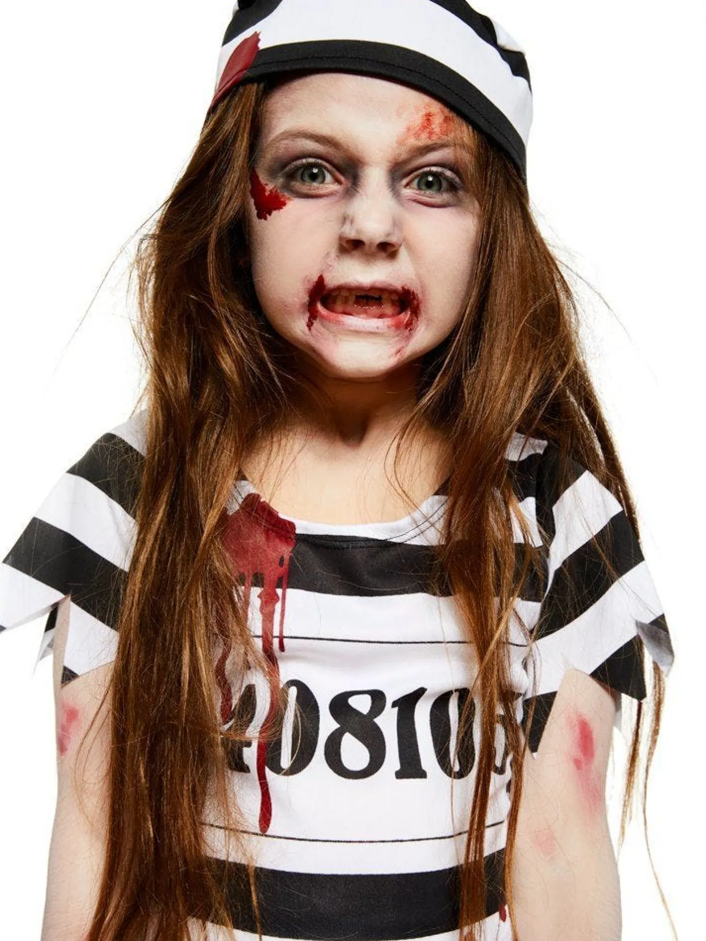 Kids' Party Delights Kids'<Zombie Convict Girl - Child Costume