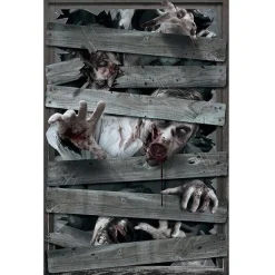Party Delights Window & Door Decorations<Zombie Window Decoration - 80 X 120Cm